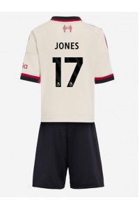 Liverpool Curtis Jones #17 Jalkapallovaatteet Lasten Vieraspeliasu 2025-26 Lyhythihainen (+ Lyhyet housut)
